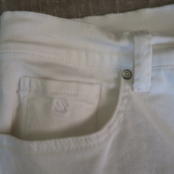 Gloria Vanderbilt Amanda Misses White Jeans Size 16 Average - Picture 3 of 6